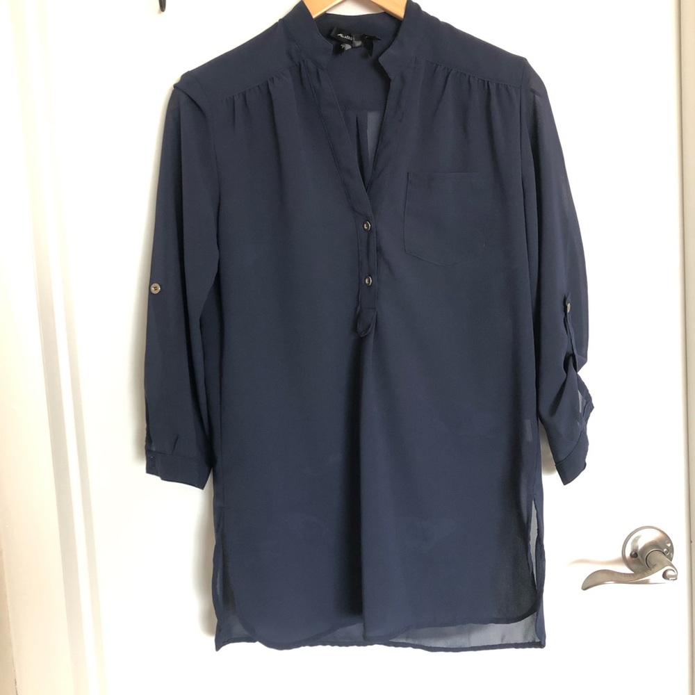 Dark Blue Blouse